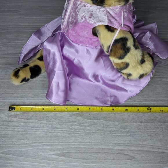 Build-A-Bear BAB World Wildlife Fund (WWF) Cheetah/Leopard Plush 10" w/Dress - Picture 7 of 11
